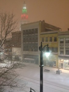 The first snow storm of the season in Buffalo is the perfect way to end a very "green" year.