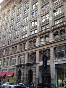 My first office, Campagna & Russo Architects, was located in this terrific office loft building at 580 Broadway in New York City, the heart of SoHo. We were on the 5th floor overlooking Broadway.  