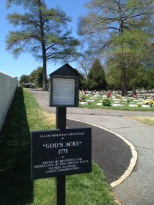 God's Acre, the Moravian Graveyard, in Winston-Salem, NC.  