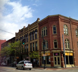 Streets like Market Street in Corning represent the best ideas of smart growth promoted by LEED-ND.
