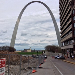 The Gateway Arch looks different from every vantage point.