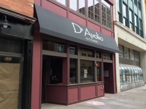 D'Avolio's, a new restaurant, is expected to open across the street from me next week.
